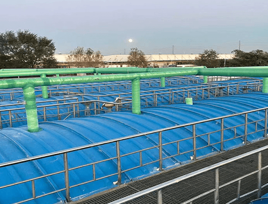 弧形玻璃钢盖板